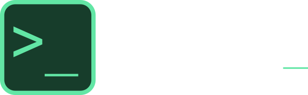 logo hout pc console met tekts
